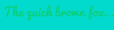 Image with Font Color 0BCF7F and Background Color 03DACE